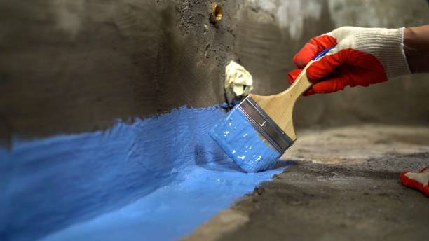 Crawl space vapor barrier installation in New London, OH